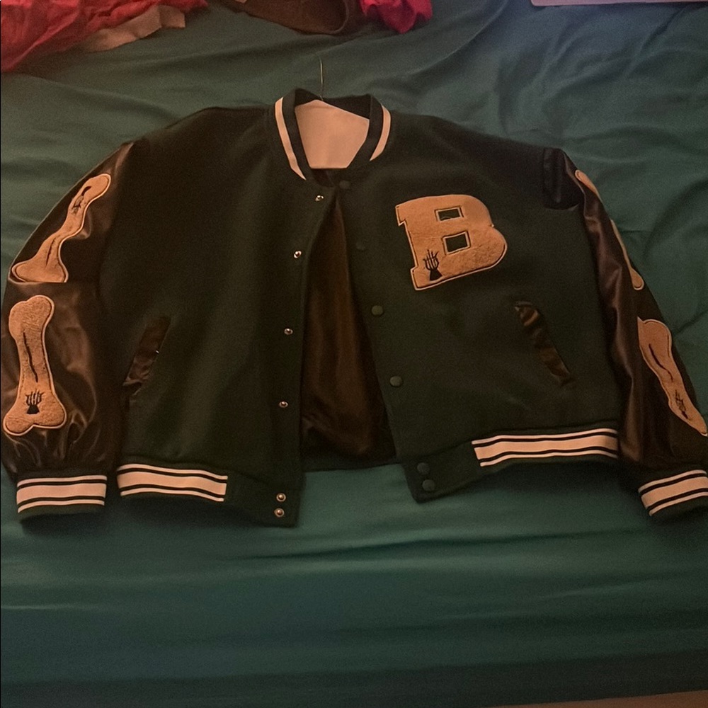 Black and Green Varsity Jacket